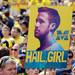 A clever Ryan Gosling inspired sign is spotted at ESPN's "College GameDay" at Ingalls Mall on the University of Michigan campus on Saturday, September 7, 2013. Melanie Maxwell | AnnArbor.com
